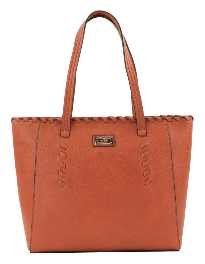 Cellini Sport Jodie Brick Orange Zip Top Tote Bag 3 Cellini Sport Jodie Brick Orange Zip Top Tote Bag