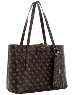 Guess Eco Brenton Brown Reversible Tote Bag -Mocha shop 897690160 3 720x928