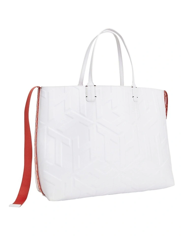 Tommy Hilfiger Iconic Monogram Applique Tote Bag In Ecru 4 Tommy Hilfiger Iconic Monogram Applique Tote Bag In Ecru - Image 2