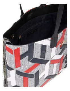 Tommy Hilfiger Iconic Monogram Applique Tote Bag In Light Grey 9 Tommy Hilfiger Iconic Monogram Applique Tote Bag In Light Grey -Mocha shop 897933430 3 720x928