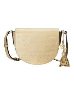 Lauren Ralph Lauren Witley 20 Parchment Saddle Crossbody Bag