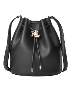 Lauren Ralph Lauren Andie 19 Black Bucket Shoulder Bag