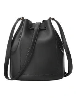 Lauren Ralph Lauren Andie 19 Black Bucket Shoulder Bag -Mocha shop 898089670 3 720x928