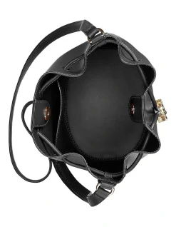 Lauren Ralph Lauren Andie 19 Black Bucket Shoulder Bag -Mocha shop 898089670 4 720x928