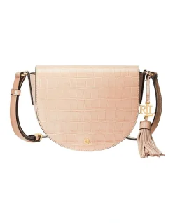 Lauren Ralph Lauren Witley 20 Blush Saddle Shoulder Bag