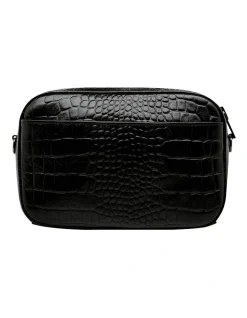 Status Anxiety Plunder Black Croc Emboss Camera Crossbody Bag -Mocha shop 898371010 5 720x928