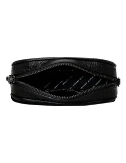 Status Anxiety Plunder Black Croc Emboss Camera Crossbody Bag -Mocha shop 898371010 7 720x928