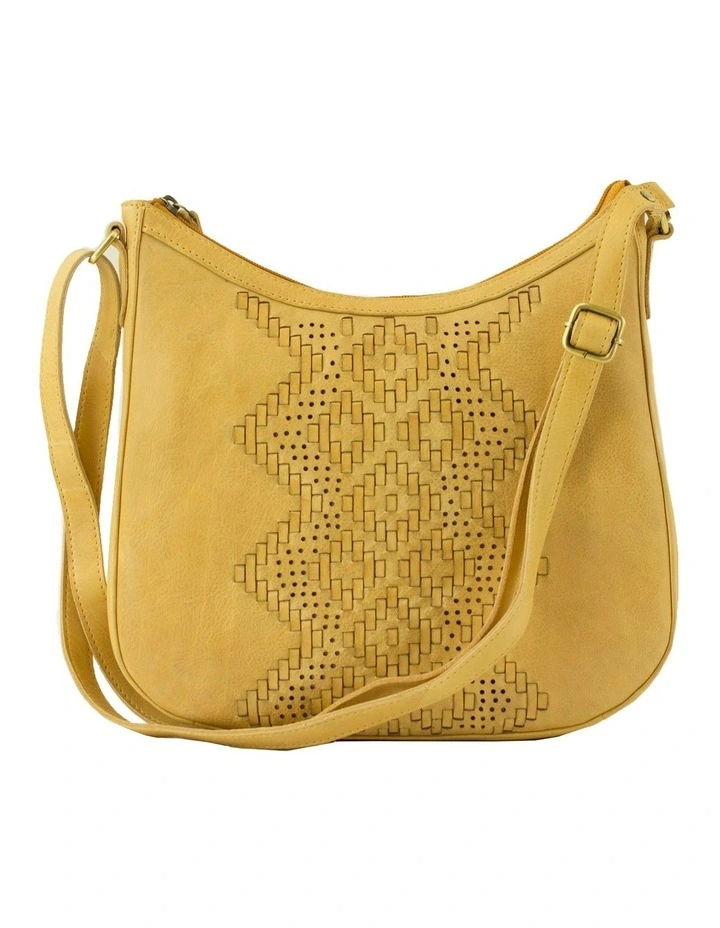 Prairie Curved Camel Leather Zip Top Crossbody Bag 3 Prairie Curved Camel Leather Zip Top Crossbody Bag
