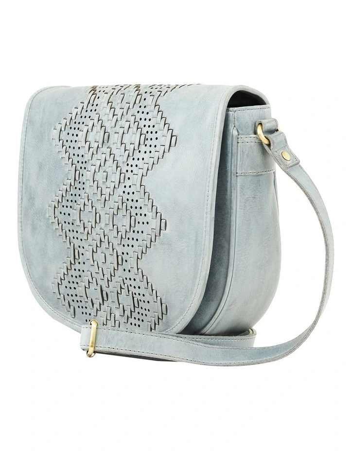 Prairie Saddle Denim Leather Crossbody Bag 4 Prairie Saddle Denim Leather Crossbody Bag - Image 2