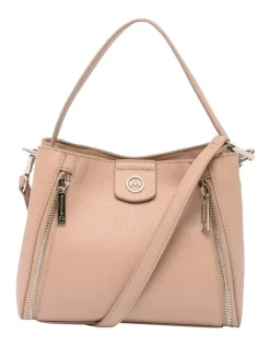 Mocha Mini Doris Dark Blush Bucket Bag