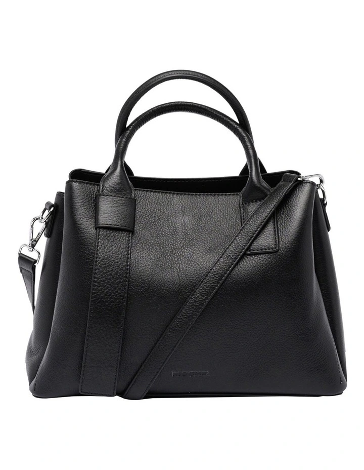 Mocha Harper Leather Black Tote Bag 3 Mocha Harper Leather Black Tote Bag
