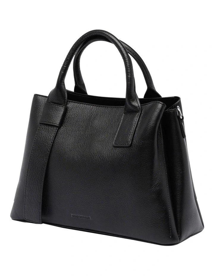 Mocha Harper Leather Black Tote Bag 4 Mocha Harper Leather Black Tote Bag - Image 2