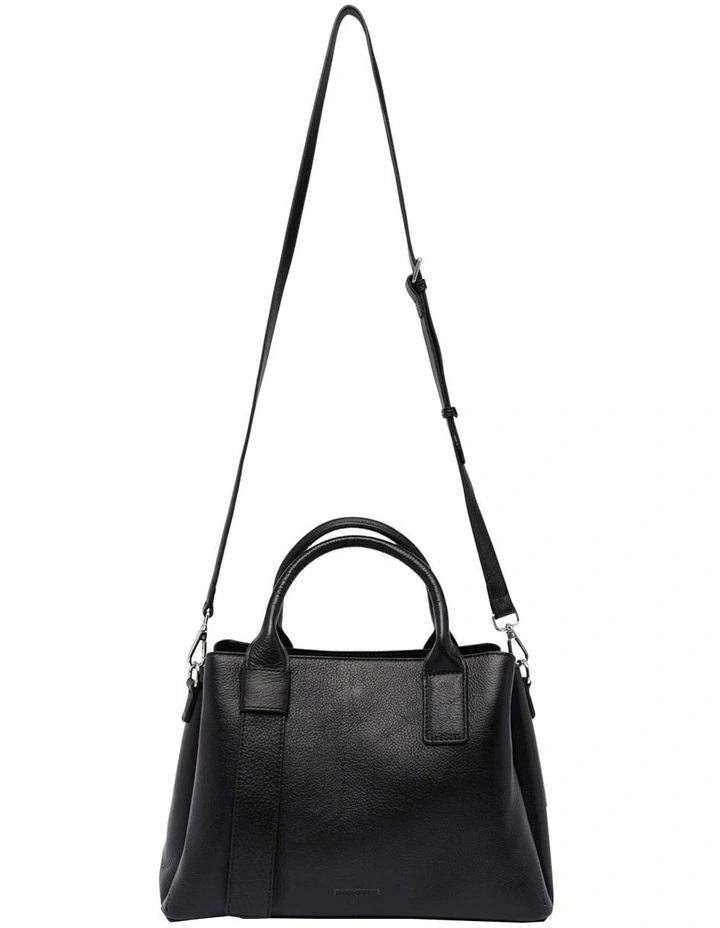 Mocha Harper Leather Black Tote Bag 5 Mocha Harper Leather Black Tote Bag - Image 3