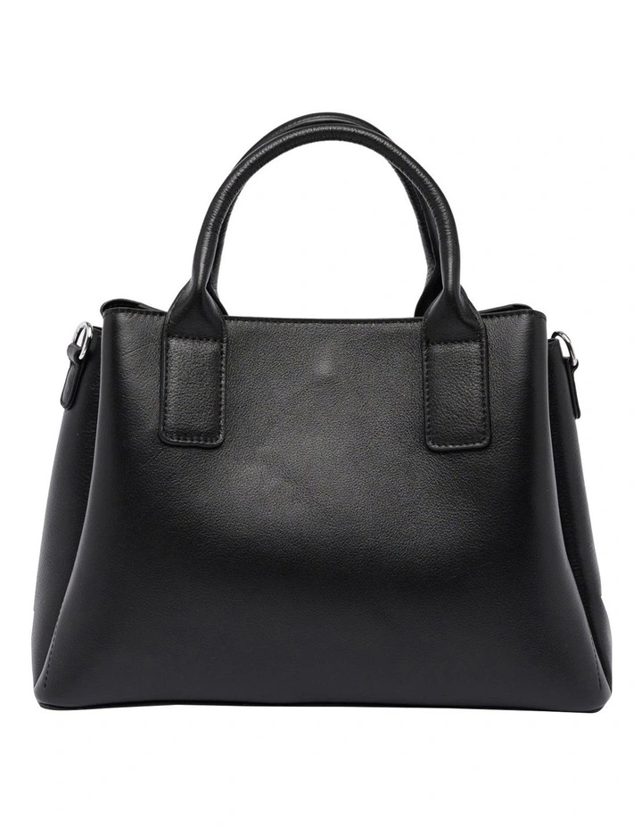 Mocha Harper Leather Black Tote Bag 6 Mocha Harper Leather Black Tote Bag - Image 4