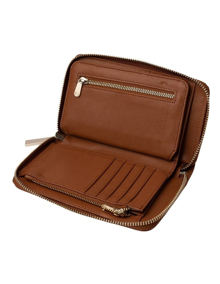 Mocha Petite Leather Wallet In Tan 5 Mocha Petite Leather Wallet In Tan - Image 3
