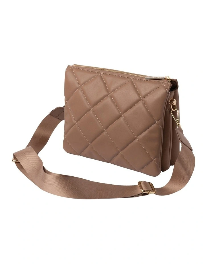 Mocha Two-Faced Jessie Crossbody Bag In Tan 3 Mocha Two-Faced Jessie Crossbody Bag In Tan