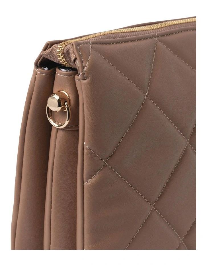 Mocha Two-Faced Jessie Crossbody Bag In Tan 4 Mocha Two-Faced Jessie Crossbody Bag In Tan - Image 2