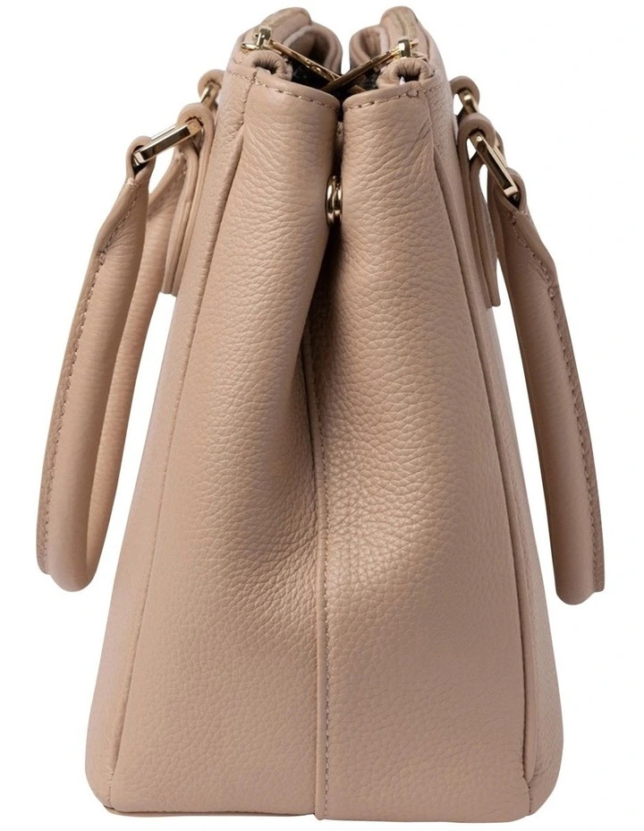 Mocha Whitney Leather Tote In Sand 4 Mocha Whitney Leather Tote In Sand - Image 2