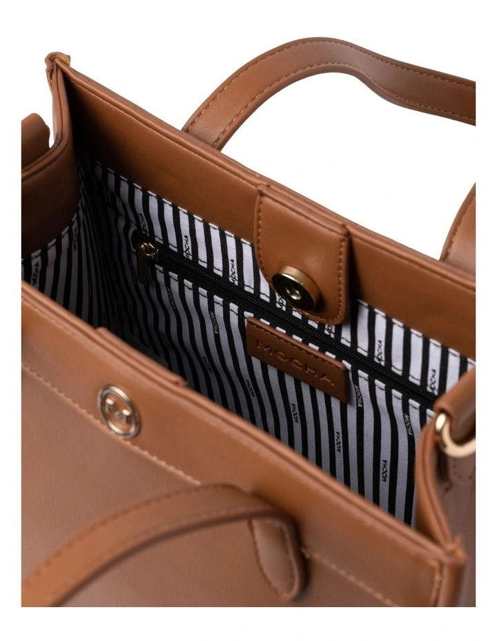 Mocha Maple Small Tote Bag In Tan 5 Mocha Maple Small Tote Bag In Tan - Image 3