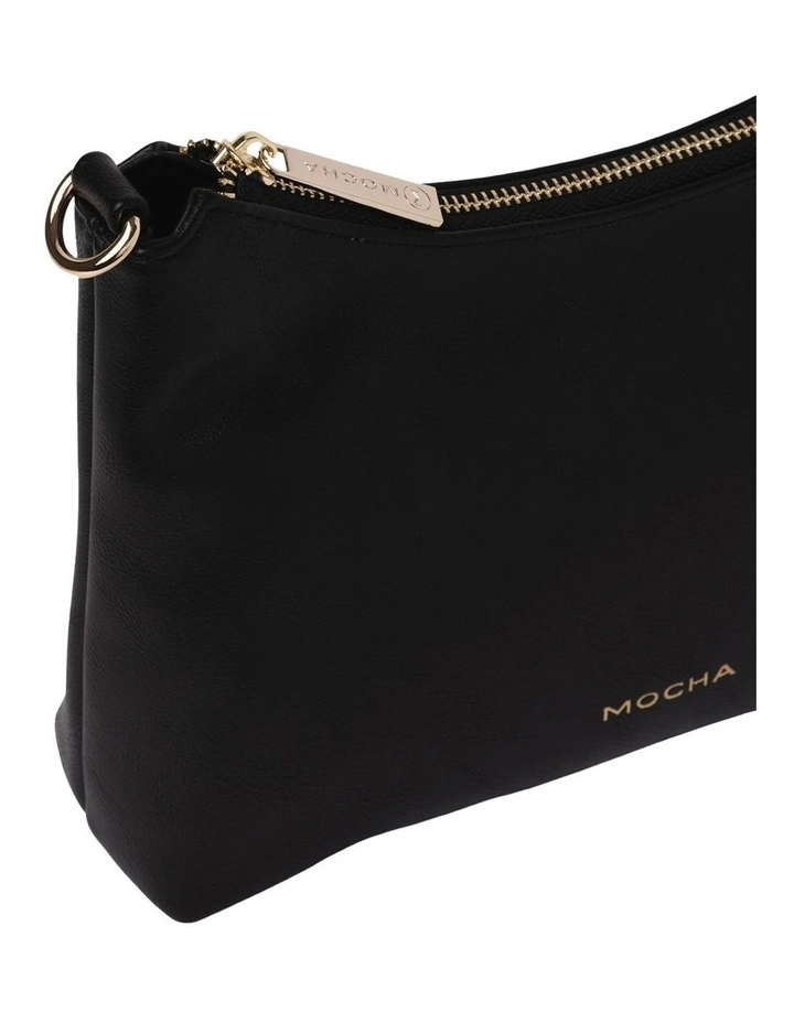 Mocha Heidi Chain Crossbody Bag In Black 4 Mocha Heidi Chain Crossbody Bag In Black - Image 2