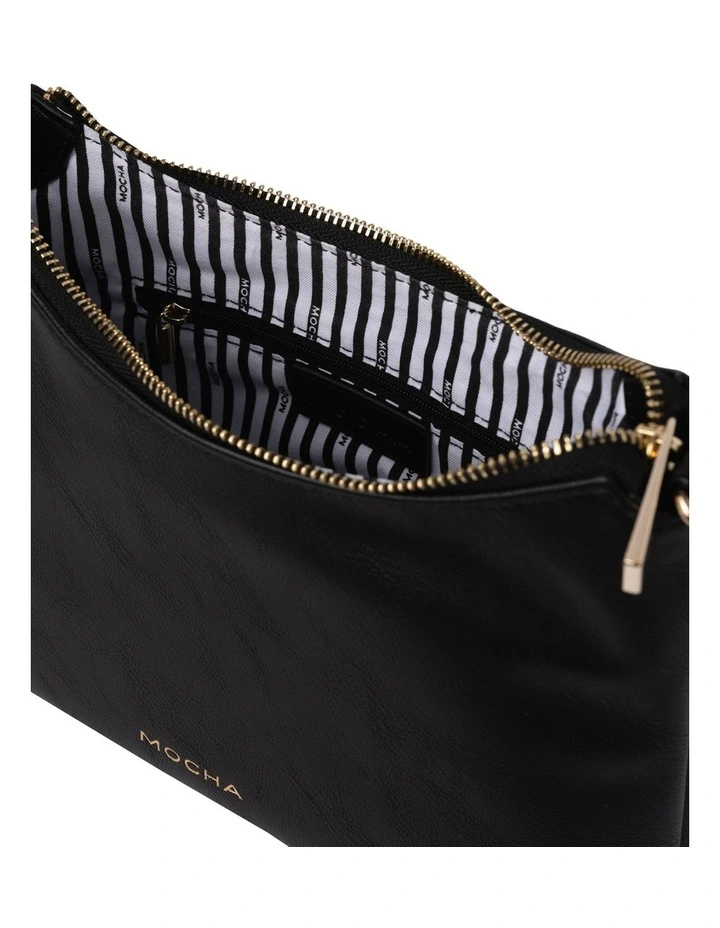 Mocha Heidi Chain Crossbody Bag In Black 5 Mocha Heidi Chain Crossbody Bag In Black - Image 3