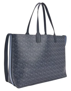 Tommy Hilfiger Iconic Monogram Print Tote Bag In Desert Sky 9 Tommy Hilfiger Iconic Monogram Print Tote Bag In Desert Sky -Mocha shop 909514900 3 720x928