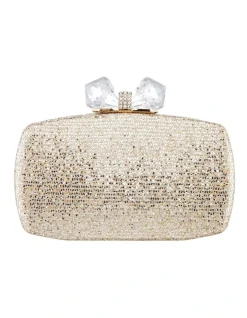 NINA Felice Gold Glitter Bag