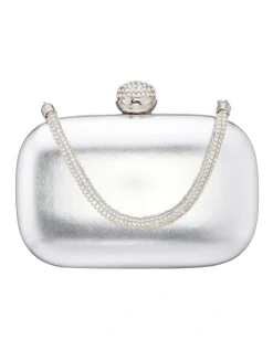 NINA Myllie Silver Metallic Bag