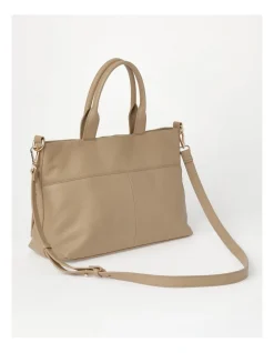 Trent Nathan Tanya Zip Top Tote Bag In Oatmeal 9 Trent Nathan Tanya Zip Top Tote Bag In Oatmeal -Mocha shop 917439490 3 720x928