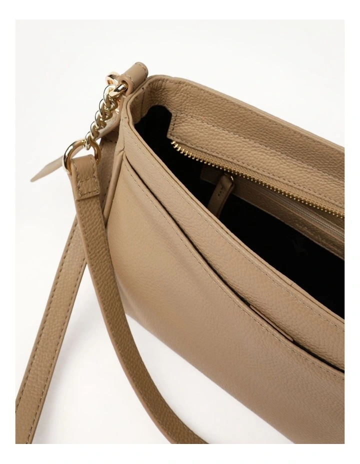 Trent Nathan Tanya Zip Top Shoulder Bag In Oatmeal 7 Trent Nathan Tanya Zip Top Shoulder Bag In Oatmeal - Image 5