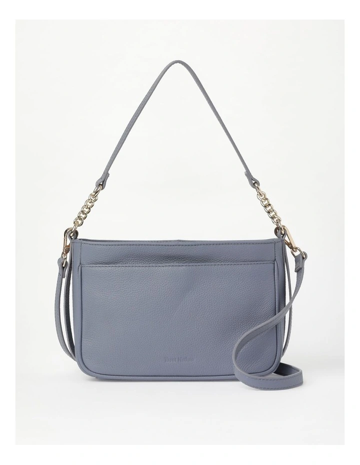 Trent Nathan Tanya Zip Top Shoulder Bag In Blue 3 Trent Nathan Tanya Zip Top Shoulder Bag In Blue