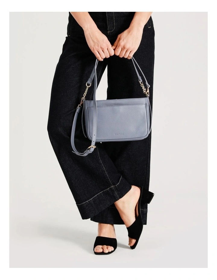 Trent Nathan Tanya Zip Top Shoulder Bag In Blue 4 Trent Nathan Tanya Zip Top Shoulder Bag In Blue - Image 2