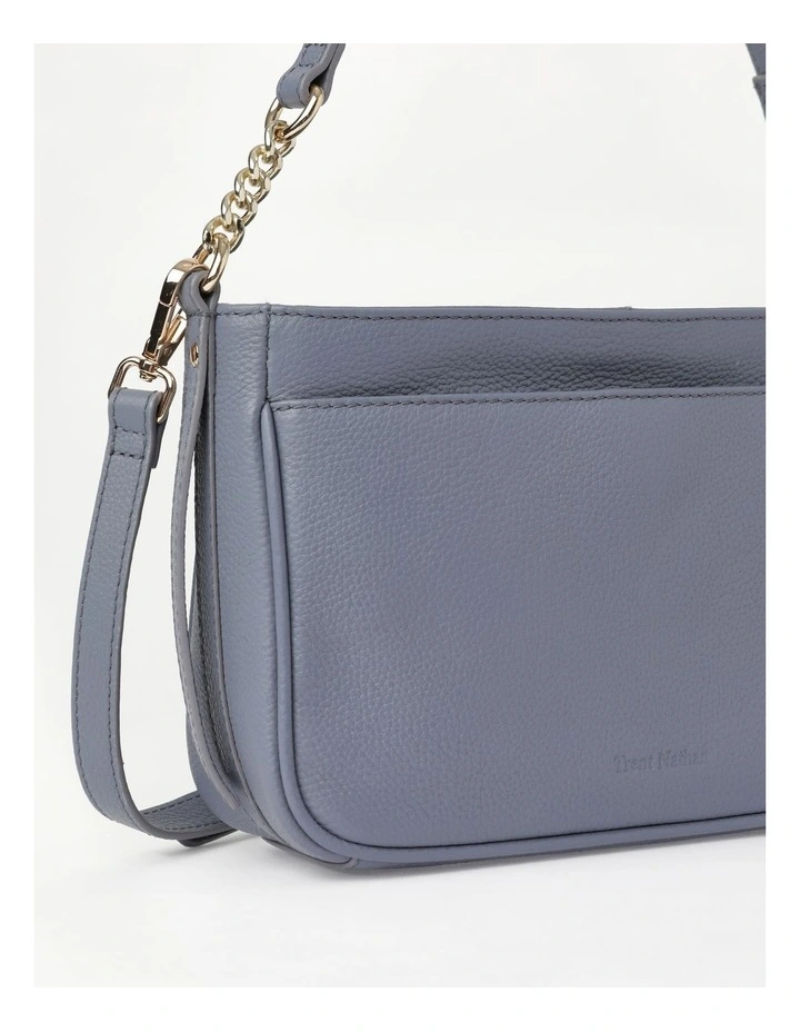 Trent Nathan Tanya Zip Top Shoulder Bag In Blue 6 Trent Nathan Tanya Zip Top Shoulder Bag In Blue - Image 4