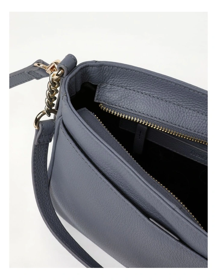 Trent Nathan Tanya Zip Top Shoulder Bag In Blue 7 Trent Nathan Tanya Zip Top Shoulder Bag In Blue - Image 5
