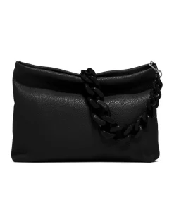 Gianni Chiarini Brenda Nero Zip Top Crossbody Bag