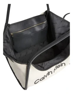 Calvin Klein Resort Refibra Sand Zip Top Tote Bag In White 9 Calvin Klein Resort Refibra Sand Zip Top Tote Bag In White -Mocha shop 919799830 3 720x928