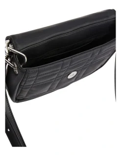 Calvin Klein Ck Touch Faux Leather Convertible Quilted Crossbody Bag In Black -Mocha shop 919800910 3 720x928