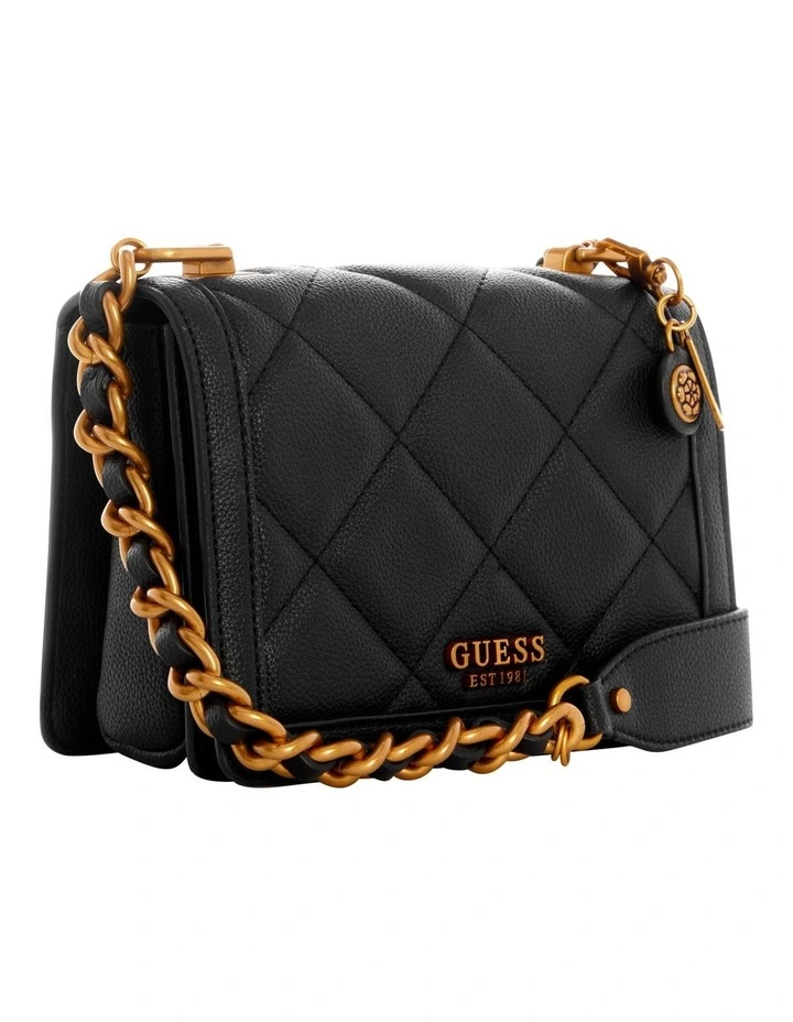 Guess Abey Black Flapover Crossbody Bag 5 Guess Abey Black Flapover Crossbody Bag - Image 3