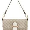 Nine West Zetta Beige Logo Milk Flapover Shoulder Bag -Mocha shop 920251900 1 720x928