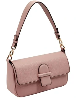 Nine West Zetta Modern Pink Flapover Shoulder Bag -Mocha shop 920251990 3 720x928