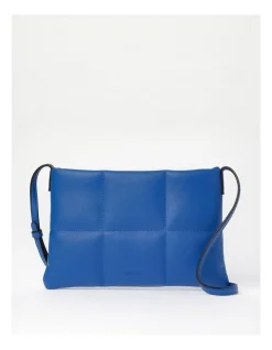 Basque Ava Zip Top Crossbody Bag In Blue