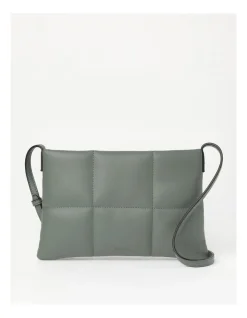 Basque Ava Zip Top Crossbody Bag In Green
