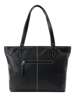Cellini Sierra Zip Top Tote Bag In Black 7 Cellini Sierra Zip Top Tote Bag In Black -Mocha shop 921565990 3 720x928