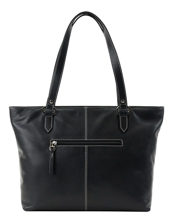 Cellini Sierra Zip Top Tote Bag In Black 5 Cellini Sierra Zip Top Tote Bag In Black - Image 3