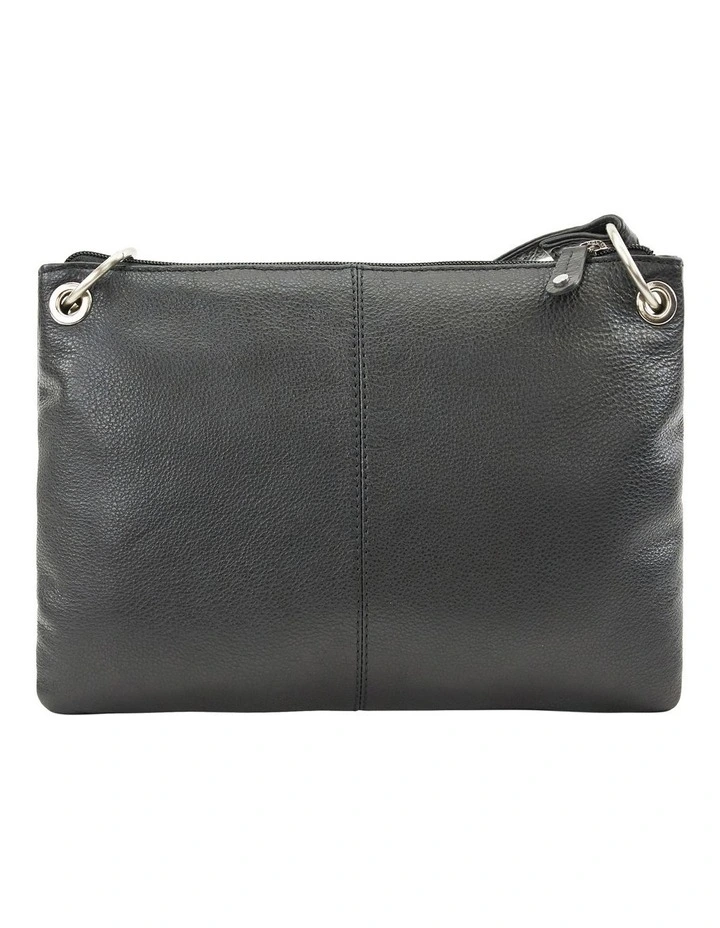 Joan Weisz Cargo Zip Top Crossbody Bag In Black 5 Joan Weisz Cargo Zip Top Crossbody Bag In Black - Image 3