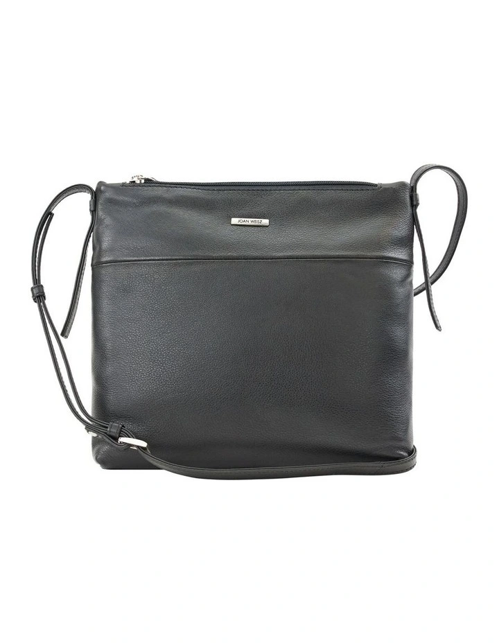 Joan Weisz Dash Zip Top Crossbody Bag In Black 3 Joan Weisz Dash Zip Top Crossbody Bag In Black