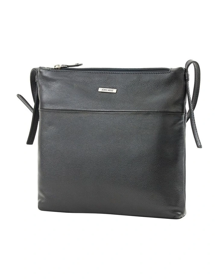 Joan Weisz Dash Zip Top Crossbody Bag In Black 4 Joan Weisz Dash Zip Top Crossbody Bag In Black - Image 2