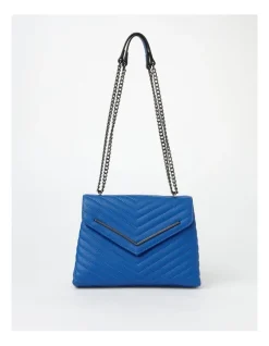 Wayne Cooper Elena Flapover Shoulder Bag In Blue 11 Wayne Cooper Elena Flapover Shoulder Bag In Blue -Mocha shop 922334860 3 1 720x928