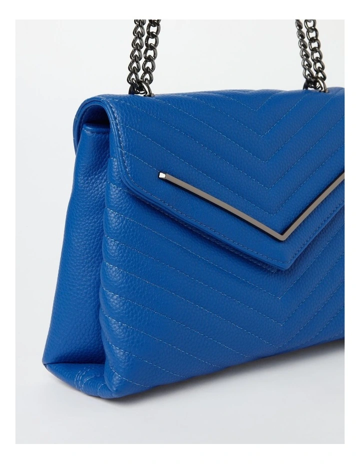 Wayne Cooper Elena Flapover Shoulder Bag In Blue 7 Wayne Cooper Elena Flapover Shoulder Bag In Blue - Image 5