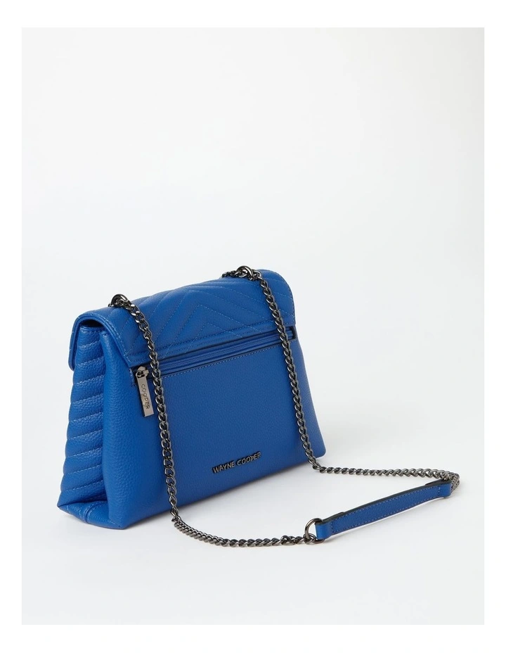 Wayne Cooper Elena Flapover Shoulder Bag In Blue 8 Wayne Cooper Elena Flapover Shoulder Bag In Blue - Image 6